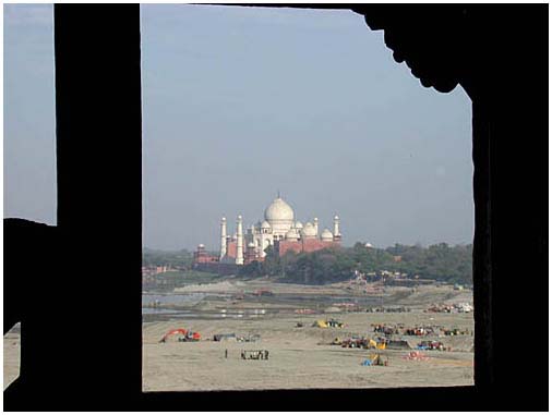 Taj Mahal from the Fort