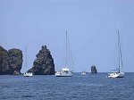 Vulcano - Il mare davanti alla spiaggia nera