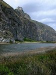 Santuario di Tindari dalla laguna