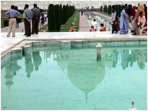 Reflection of the Taj Mahal
