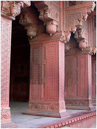 Agra Fort - a courtyard